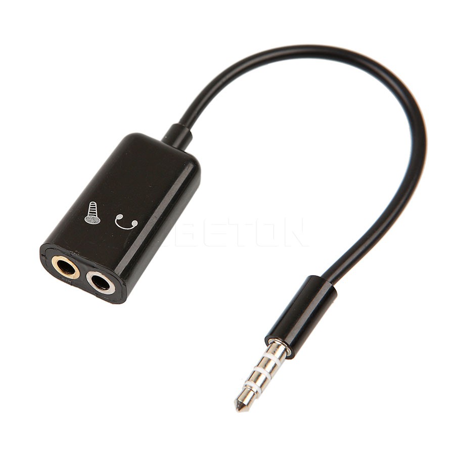 Đầu Chia Cổng Âm Thanh 3.5mm + Mic