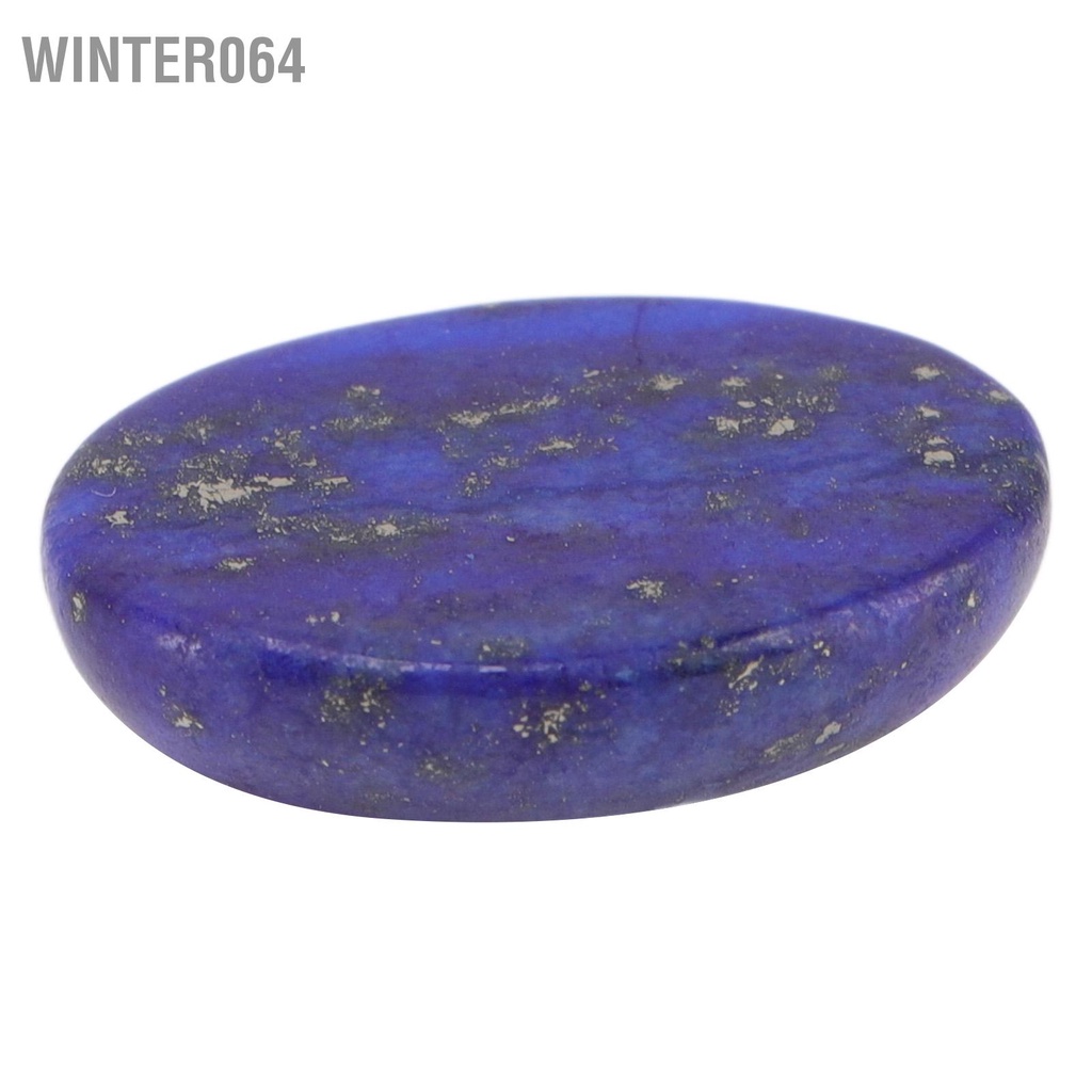 20 cái Hình bầu dục Flatback Cabochon Lapis Lazuli Vòng cổ tinh tế DIY Đá hạt để làm đồ trang sức Winter064