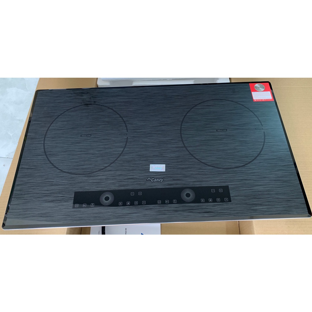 Bếp từ đôi Canzy CZ 288 - Bếp 2 lò từ Inverter, Mặt phủ Sapphire chống xước