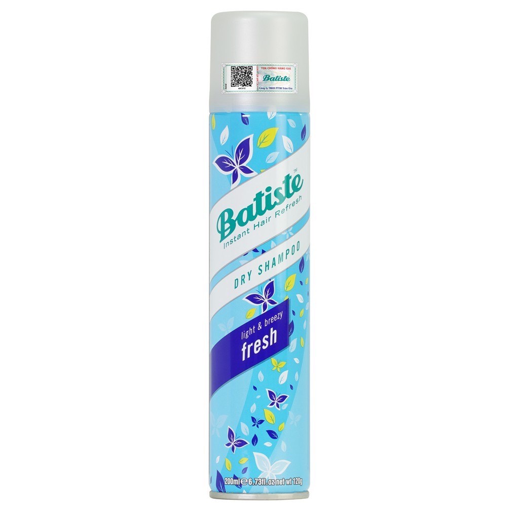 1 Chai Dầu gội đầu khô Batiste Dry Shampoo 200ml --UK