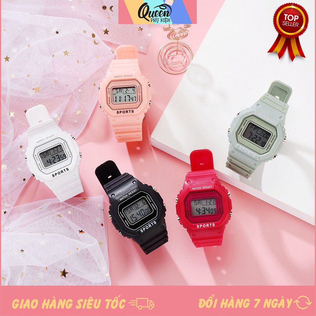 [Mã FAMARAL2 giảm 10K đơn 50K]Đồng Hồ Thể Thao Nam Nữ TAIXUN FASHION SPORT Mặt Vuông Siêu Đẹp