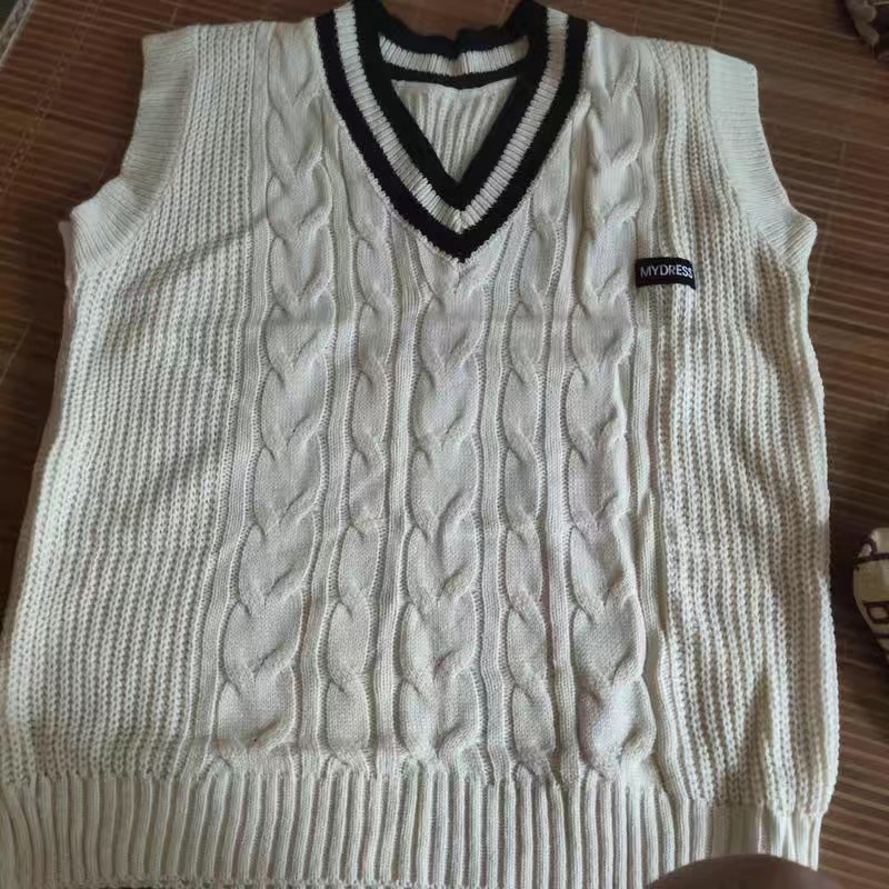 áo gile len đan form rộng  mặc cùng sơmi cực xinh | BigBuy360 - bigbuy360.vn