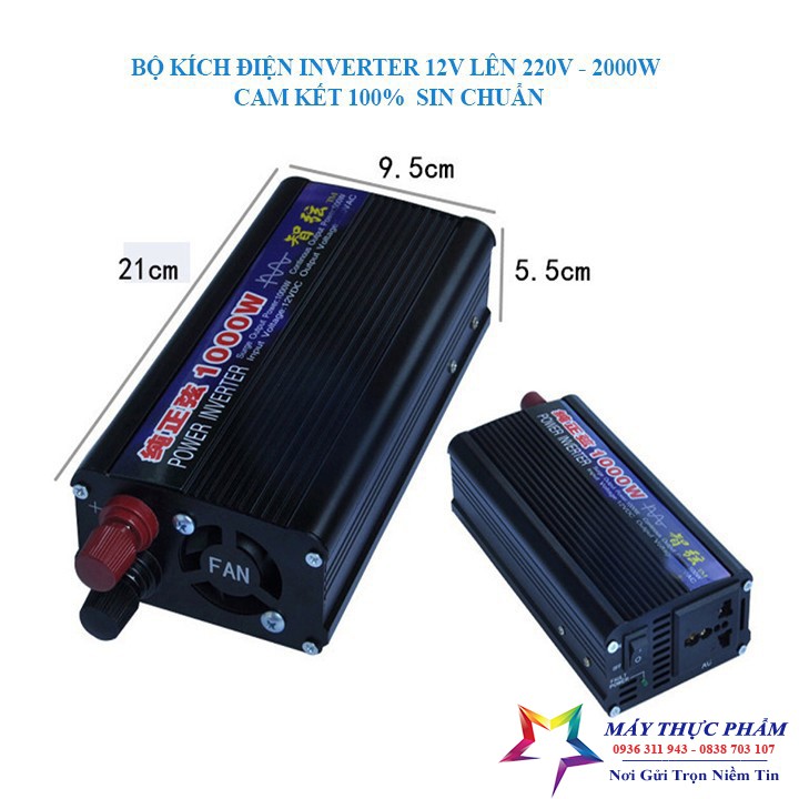 Bộ kích điện inverter 1000W Sin Chuẩn