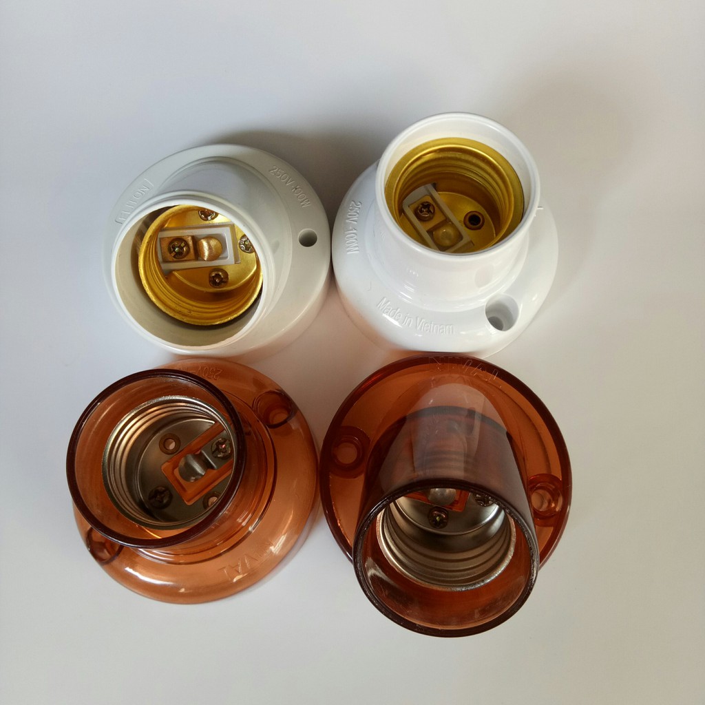 Đui Xoáy Vát Gắn Tường & Đui Ngồi Xoáy Thẳng E27