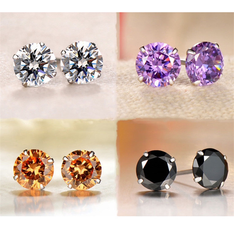 S925 Silver Earrings with Gemstone Jewellery