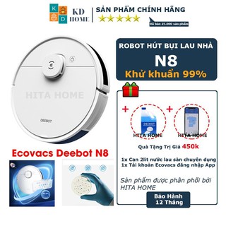 Robot hút bụi lau nhà Ecovacs Deebot N8 - Chính Hãng Robot hut bui khử khuẩn