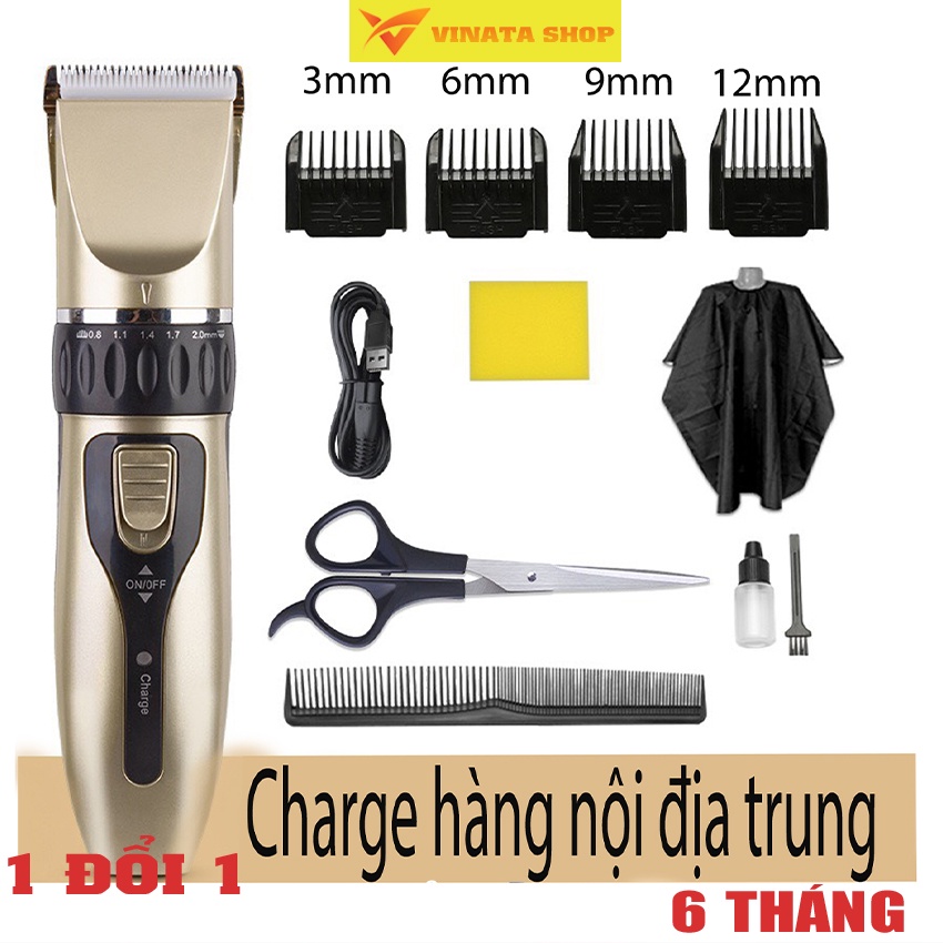 Tông đơ cắt tóc , tông đơ cắt tóc gia đình 11 phụ kiện đi kèm + công xuất lớn thời gian sử dụng lâu an toàn