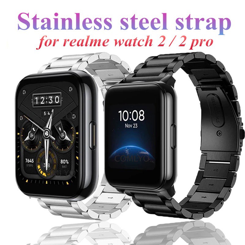 Dây đeo đồng hồ thông minh bằng thép không gỉ cho Realme Watch 2 / Realme 2 Pro