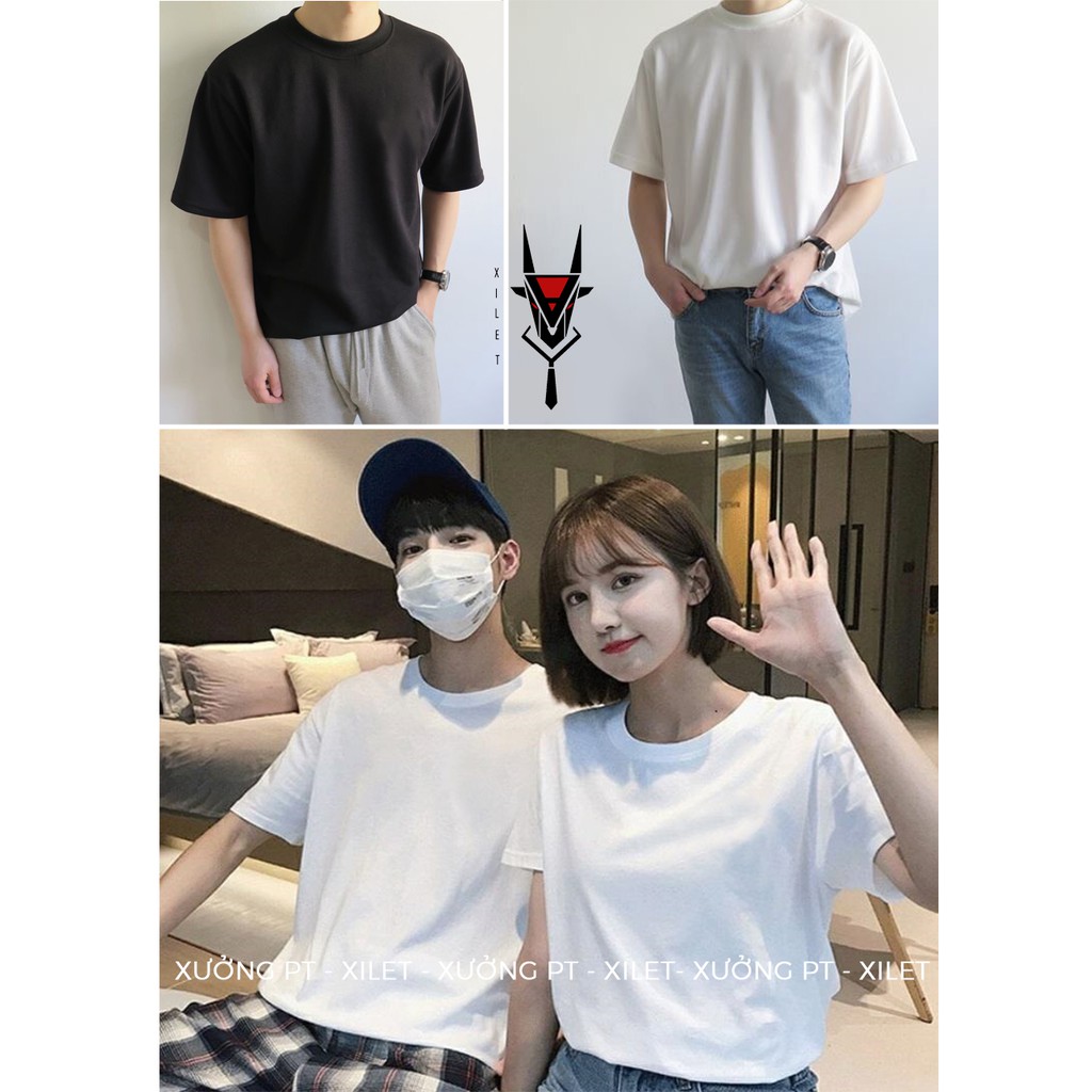 Áo thun trơn unisex nhiều màu siêu đẹp dáng oversize | BigBuy360 - bigbuy360.vn