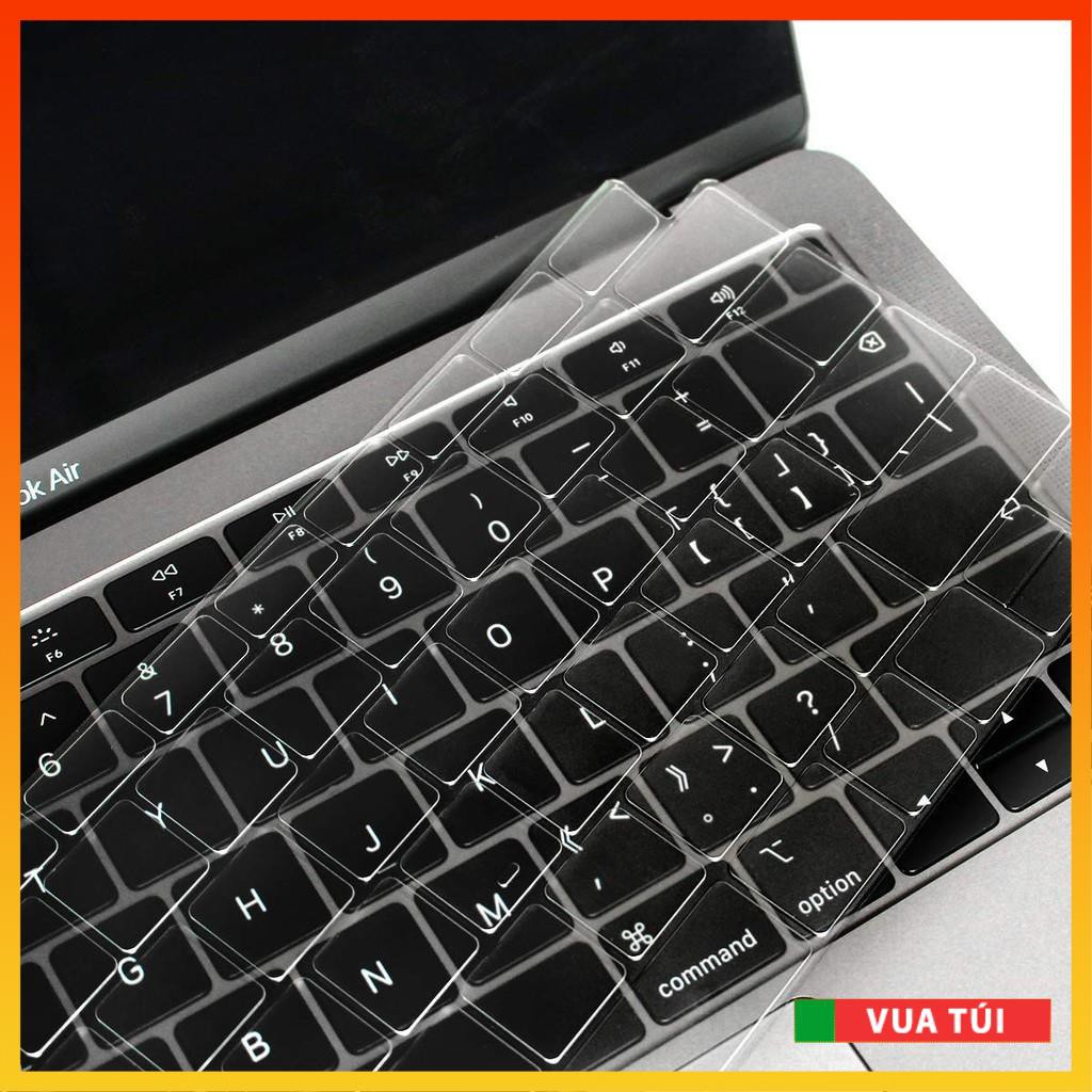 Miếng Lót, Phủ Bàn Phím Silicon Macbook Air 13" (2018-2020) Model A1932 - Độ Trong Suốt 98%