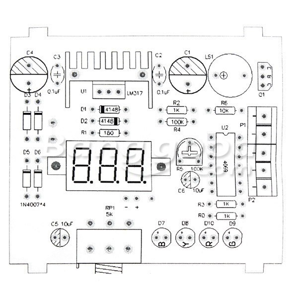 Bảng Mạch Điều Chỉnh Điện Áp Lm317