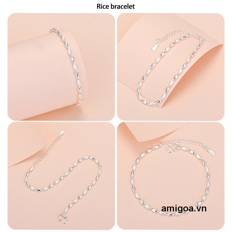 ✨✨Vòng Tay Bạc Xỏ Hạt Tròn Thời Trang