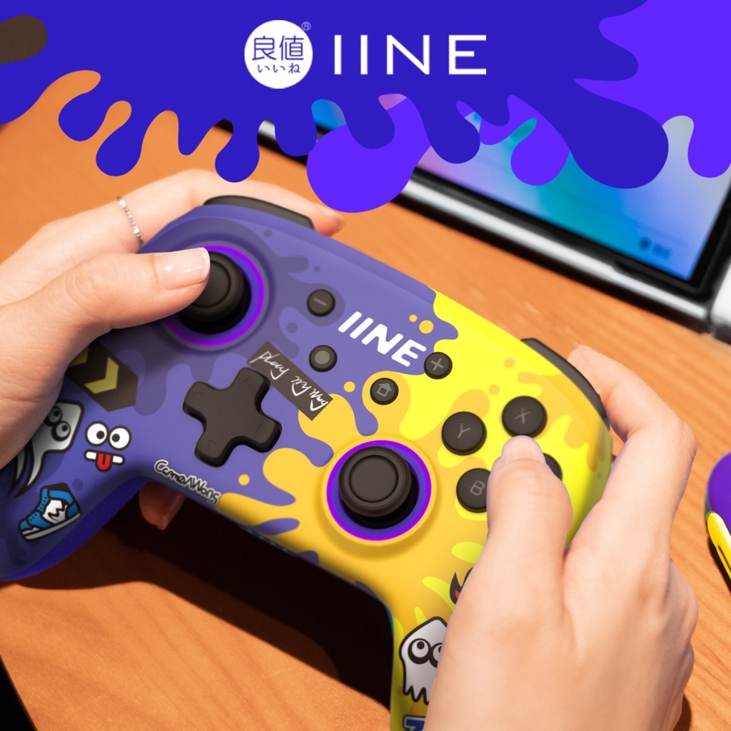 Tay cầm IINE Spltoon 3 cho Nintendo Switch Oled/V2/Lite, PC