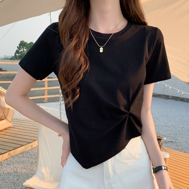 Áo thun tay ngắn lưng cao thời trang mùa hè cho nữ JL-TX-13 | BigBuy360 - bigbuy360.vn