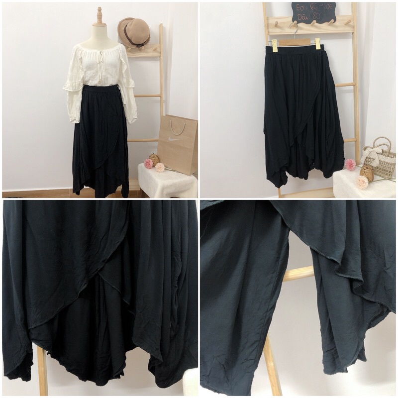 Chân váy dài hiệu dưới 65 kg