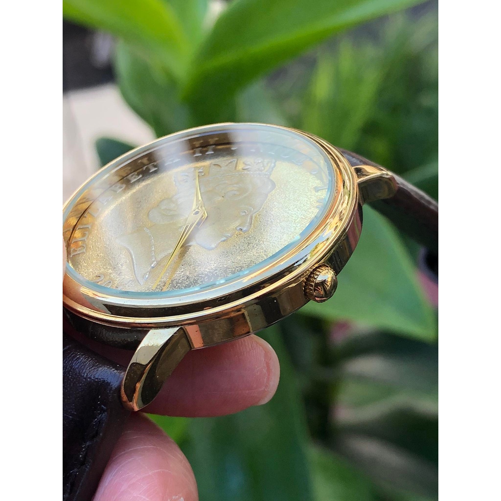 Đồng hồ nam hiệu Fbaire, dây da thật, hàng đã qua sử dụng