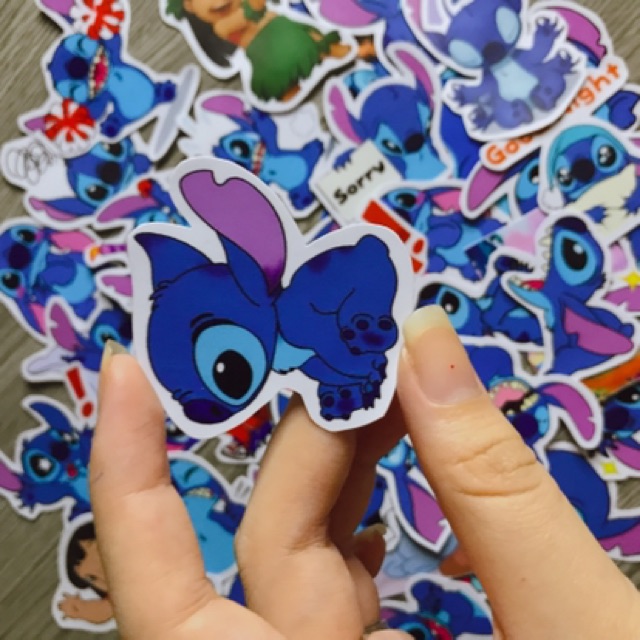 Set sticker Stitch- hình dán chống nắng chống nước