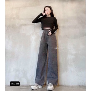 🌀Baggy Jeans Ống Suông Xám