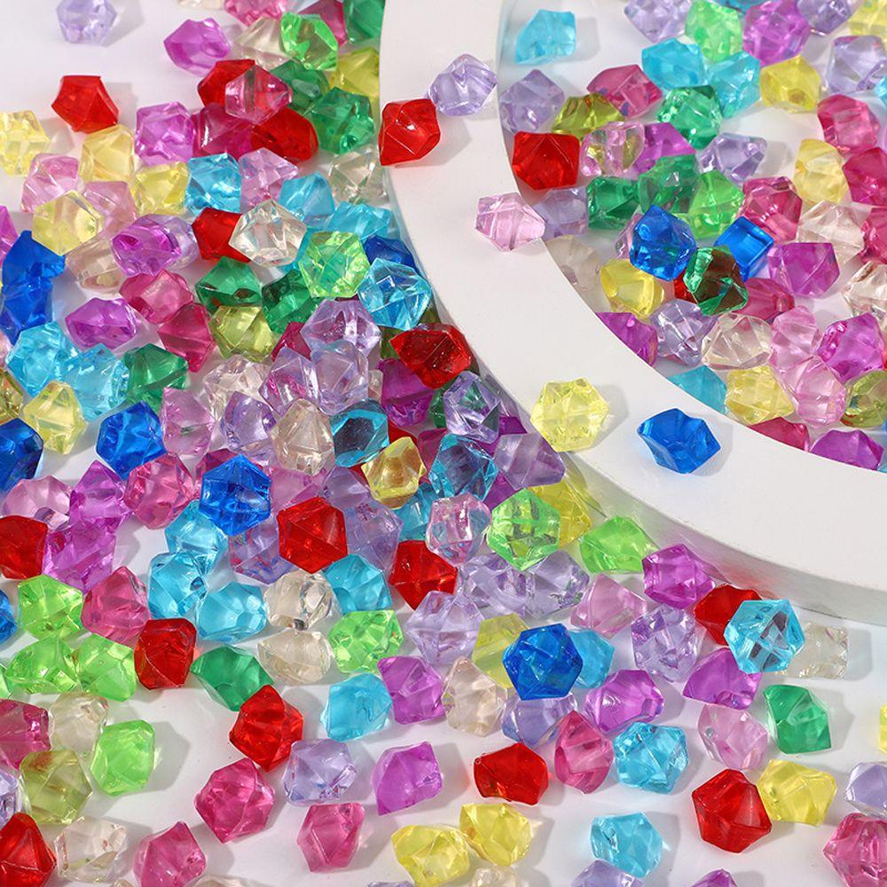 Hạt Nhựa Acrylic 1.4 * 1.1cm Trang Trí Nhà Cửa|Bình Cắm Hoa Thiết Kế Độc Đáo Tiện Dụng|Khối Đá Viên Nhân Tạo Dùng Trang Trí Độc Đáo|Trang Sức Đá Quý Dành Cho Trẻ Em