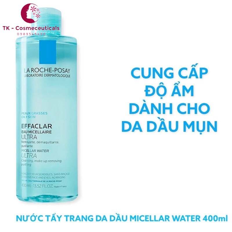 (NHẬP KHẨU) Nước Tẩy Trang La Roche - Posay Sạch Sâu Cho Da Dầu Mụn, Da Nhạy Cảm