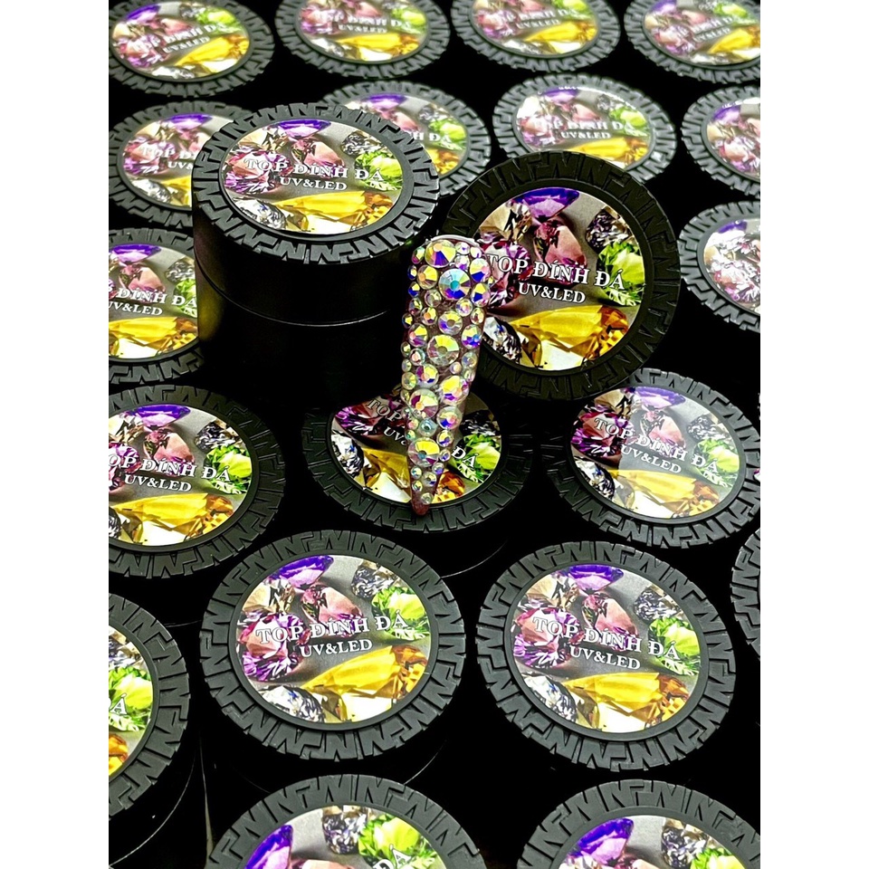 Top Đính Đá uv&amp;led, Gel Gắn Đá Cực Chắc ( lẻ 1 hũ)