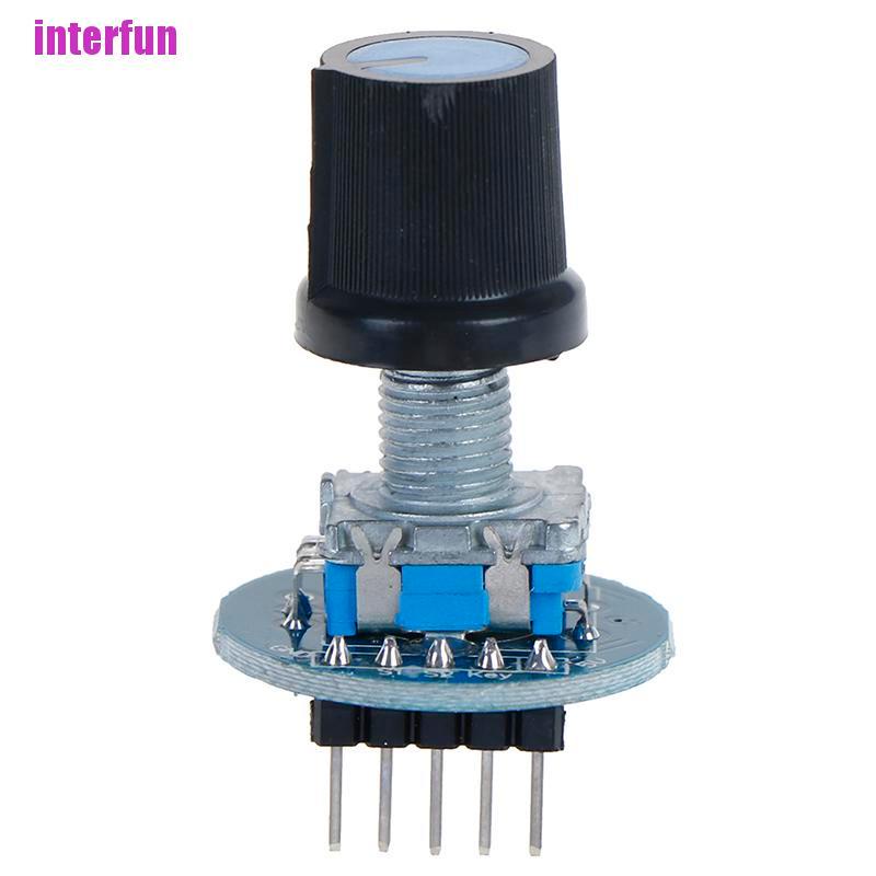 [Interfun1] Rotary Encoder Module Brick Sensor Development Audio Potentiometer Knob Cap [Fun]