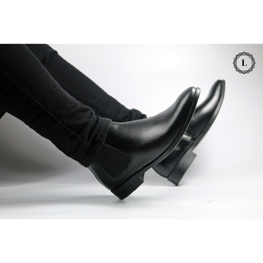 Chelsea Boot da bò nguyên tấm khóa