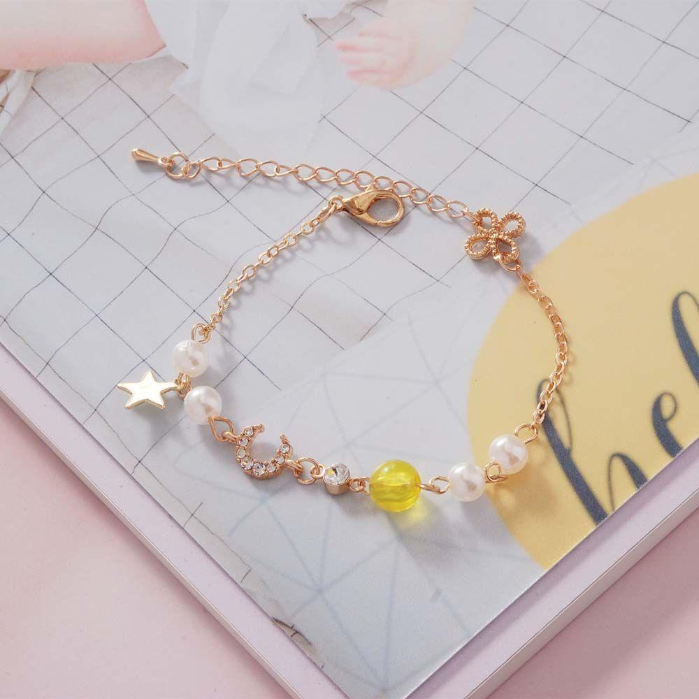 Vòng Đeo Tay Mặt Trăng Ngôi Sao Thời Trang Hàn Quốc Dành Cho Nữ