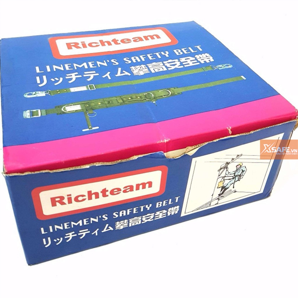 Dây đai an toàn điện lực Richteam - 2 móc thép