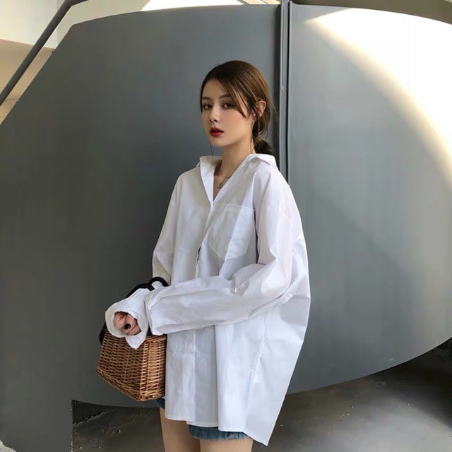[FREESHIP ĐƠN TỪ 50K] Áo sơ mi túi dáng dài C&amp;H