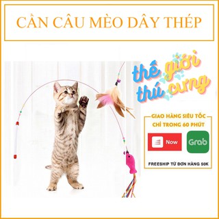 CẦN CÂU MÈO DÂY THÉP.