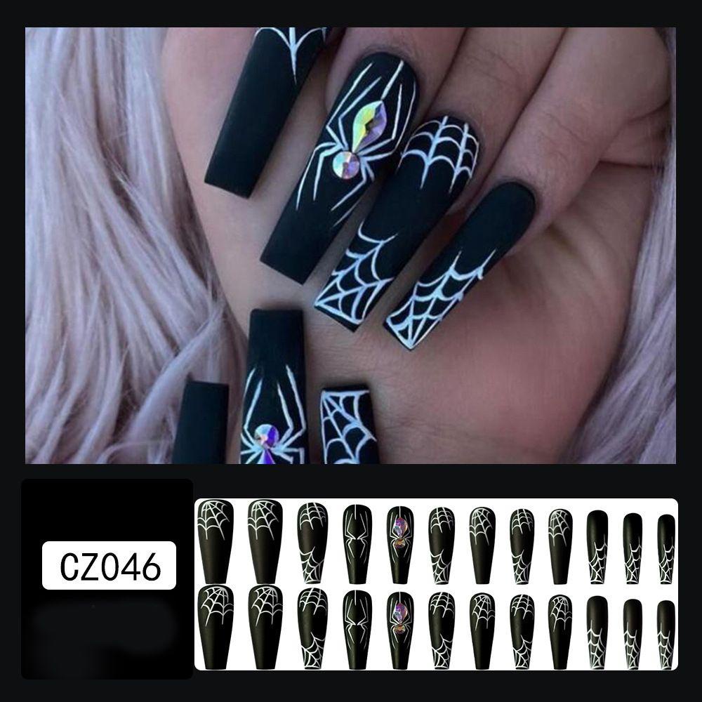 Bộ 24 Móng Tay Giả Loại Ngắn / Dài Có Thể Tháo Rời DIY