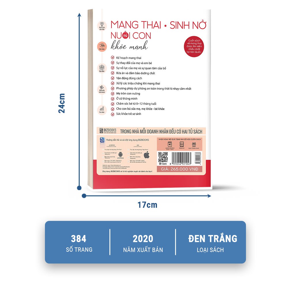 Sách - Mang Thai Sinh Nở Nuôi Con Khỏe Mạnh - Bizbooks