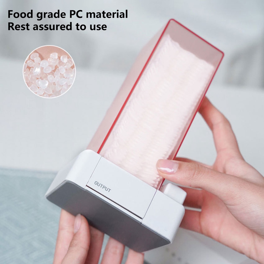 Hộp Đựng Bông Cotton Chống Bụi Hình Chữ Nhật Bằng Nhựa Tái Sử Dụng Tiện Lợi