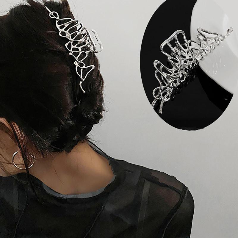 Kẹp Tóc Càng Cua Bằng Kim Loại Kiểu Cách Cho Nữ Fenteer1