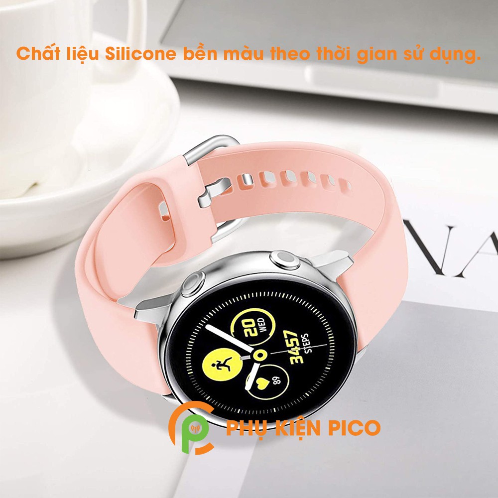 Dây silicon đồng hồ Samsung Galaxy Watch Active 2 40/44mm bản rộng 20mm