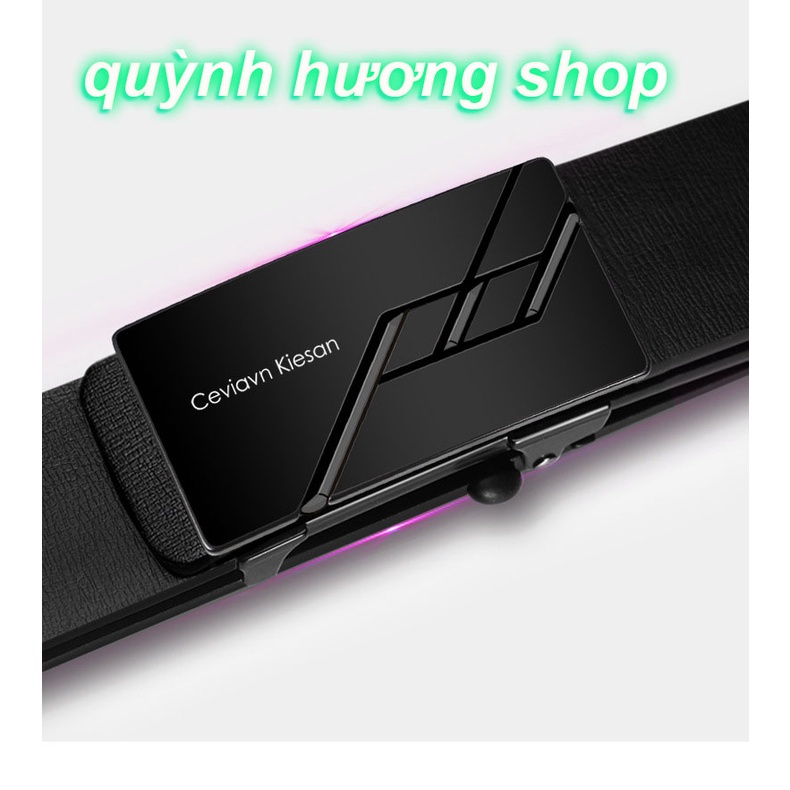 Thắt Lưng Da Nam Cieviavn Kiesan Khóa Tự Động Cao Cấp Dây Nịt Nam Da Bò 100% Chính Hãng  Mạ Vàng Bạc Nam Tính