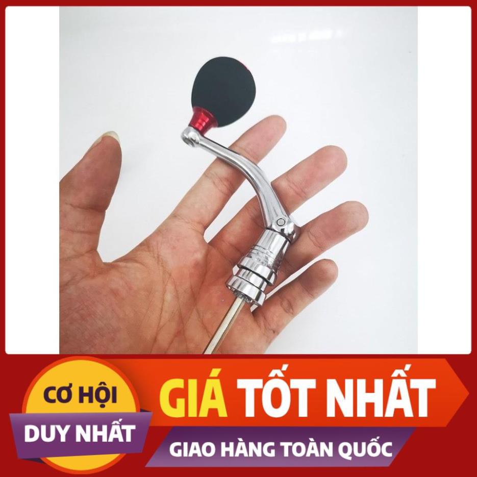 [ Xả Nhanh] Tay Quay Máy Câu Cá Kim Loại Núm Tròn Siêu Bền Đẹp - Chống Gỉ