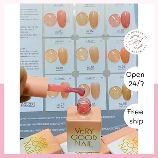 Set sơn thạch very good nail 9 chai siêu đặc tặng bảng màu