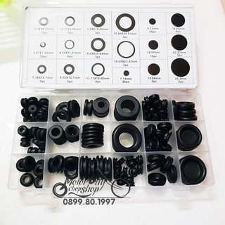 Bộ 125 Gioăng O-ring cho van xilanh, đường ống nước, ống ô tô