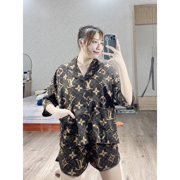 Big Size-Bộ Pijama Cánh Dơi Áo Cộc Quần Đùi