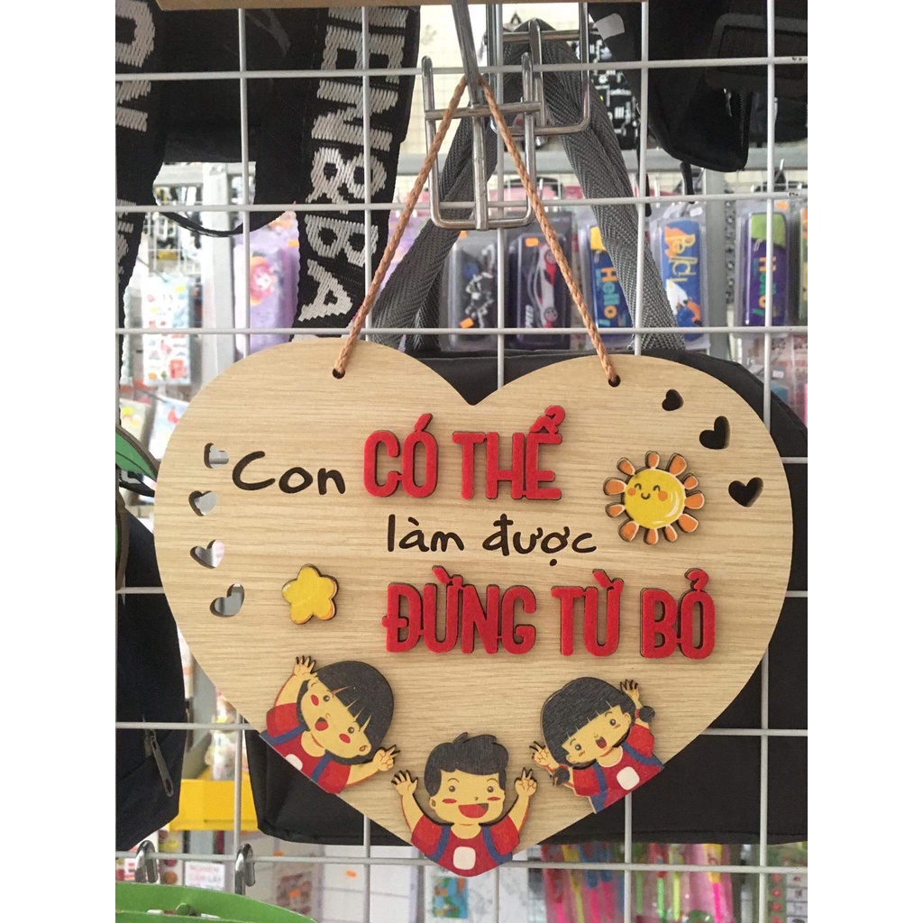 Bảng Gỗ Trang trí phòng học cho bé