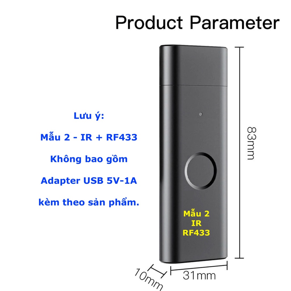 Bộ trung tâm Hồng Ngoại IR và RF433 , RF415 , IR + RF -