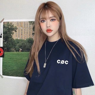Sẵn áo thun unisex cec màu navy size l