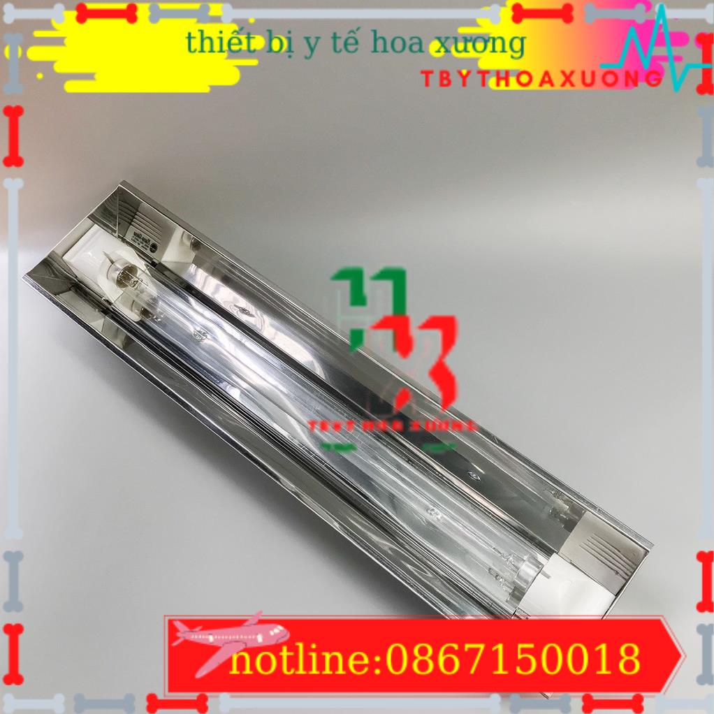 Máng Đèn Cực Tím Đèn Tia UV 90cm Diệt Khuẩn Không Khí-(Máng inox)