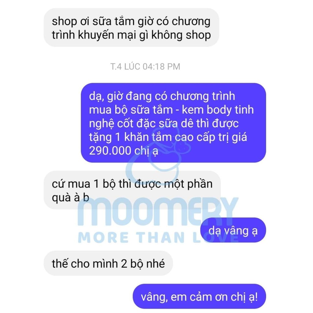 [Mã NHAP50NHE giảm 50K đơn 500K] Kem Dưỡng Da Cấp Ẩm Chuyên Sâu Cho Làn Da Trắng Sáng Đều Màu - Kem Body Lotion Moomery