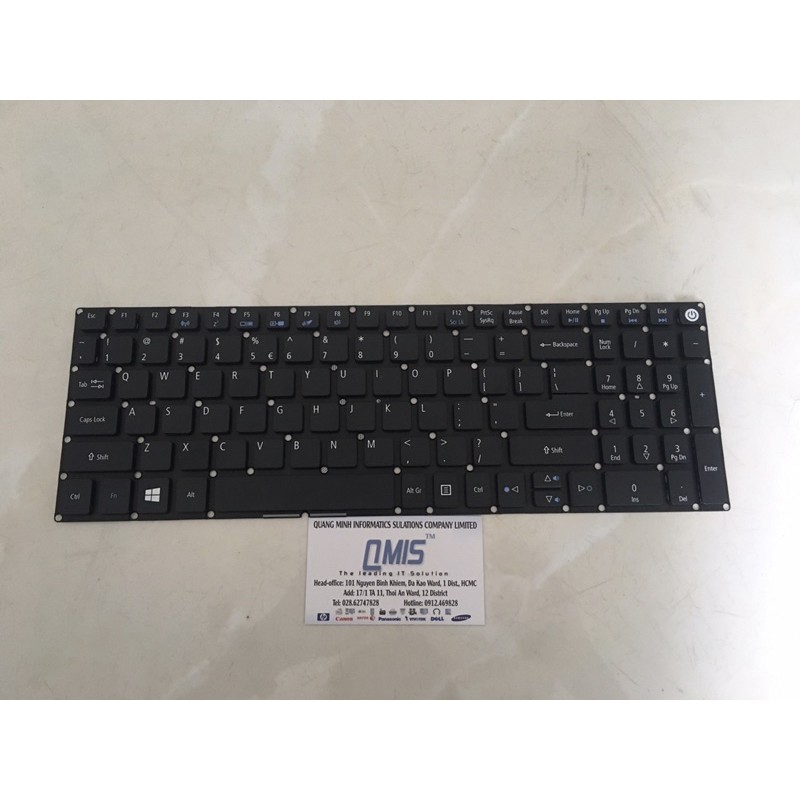 Bàn phím laptop Acer Aspire E5-573, E5-574, E5-575, E5-722, F5-521, F5-571, F5-573, V5-591, V3-574, V5-575, ES1-533