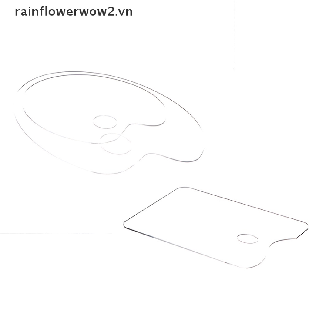 1 Khay Acrylic Trong Suốt Dùng Trộn Màu Nước Vẽ Tranh Tiện Dụng