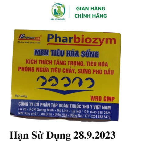 1 Gói Men tiêu hóa Biotic cho Chó Mèo 5 gram ngừa tiêu chảy, kích thích tiêu hóa giúp chó mèo ăn ngon miệng