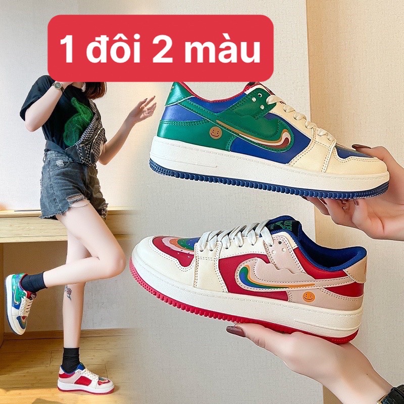 Giày bata thể thao học sinh 2 màu cá tính